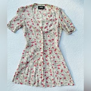 Reformation mini floral dress